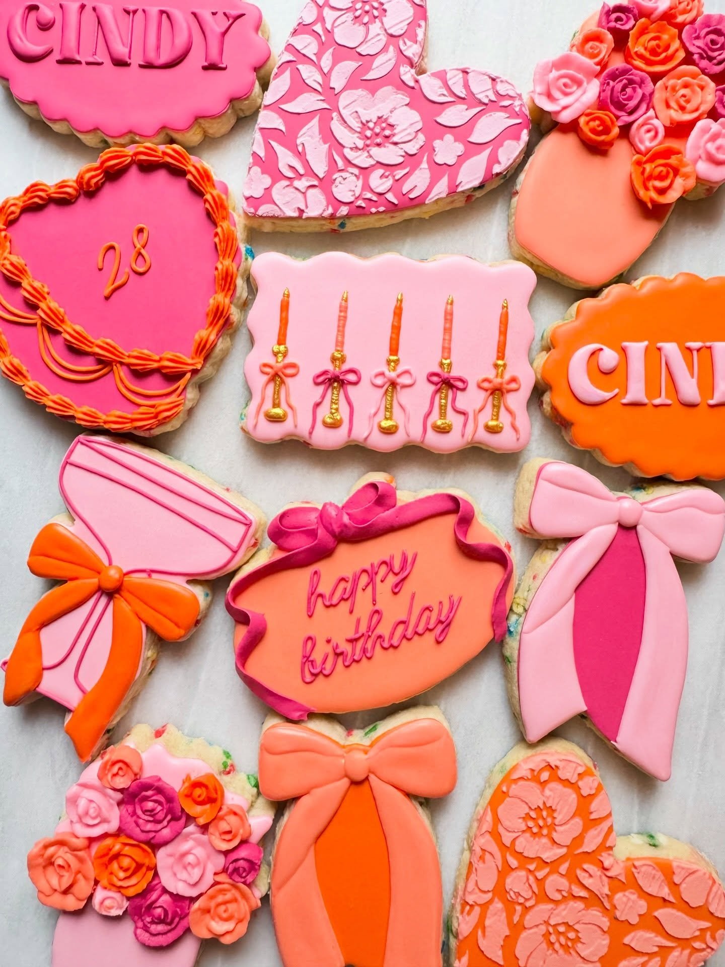 Cookies fit for a stunning 28th birthday sunset picnic 🧡
&bull;
&bull;
&bull;
#IcedByAnna
#CustomSugarCookies
#BirthdayCookies
#SunsetSoiree
#RoyalIcingCookies