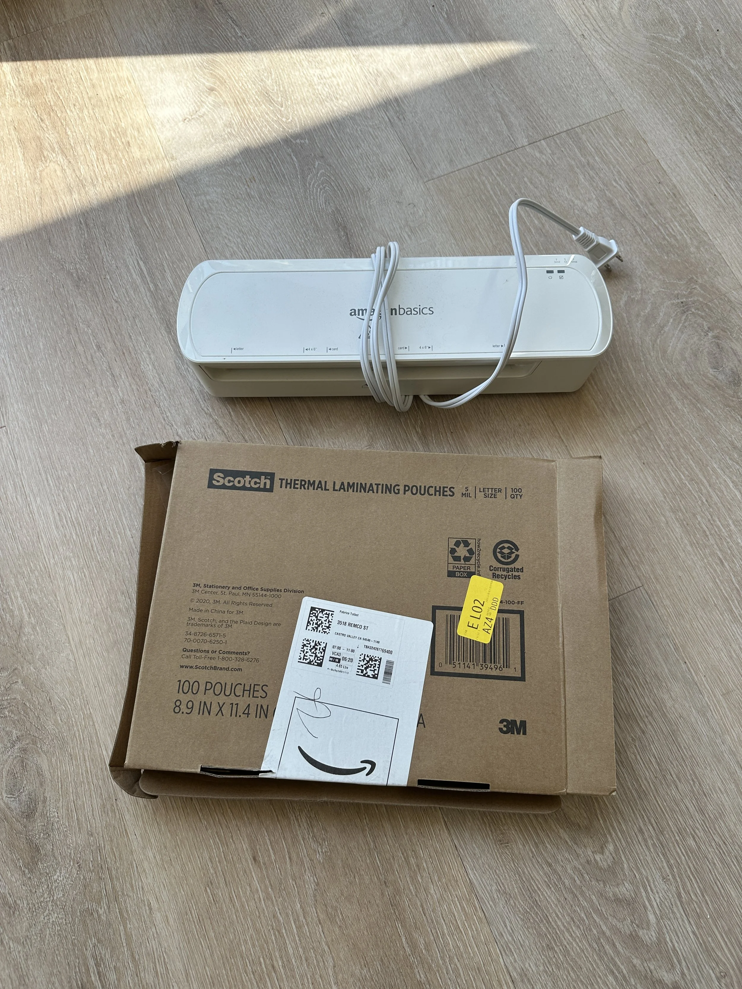 laminator and pouches