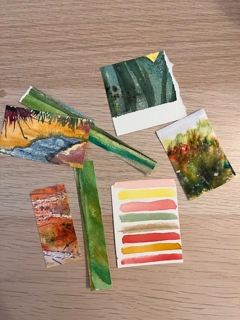 Junk Journal Watercolor abstract bits