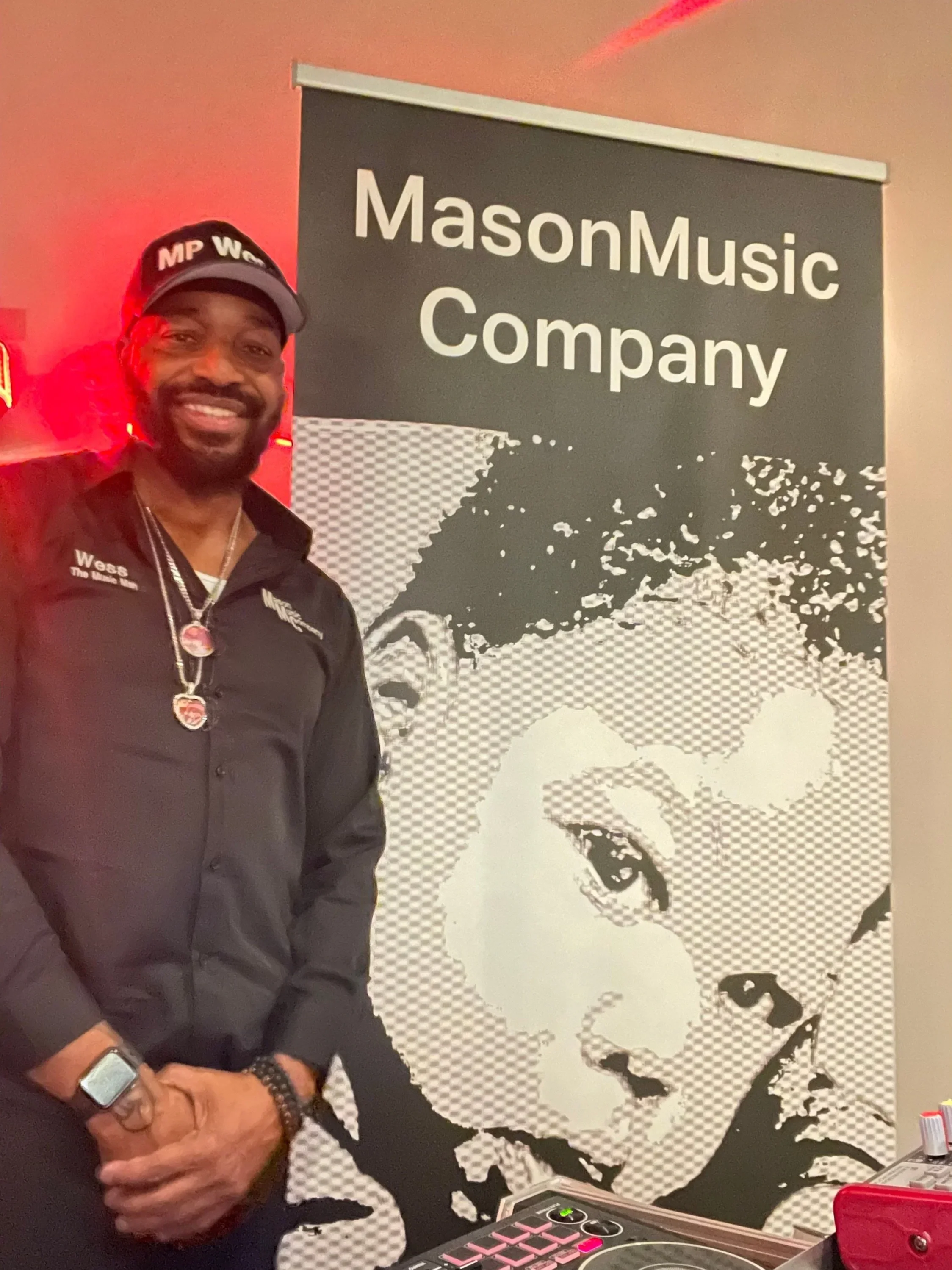DJ Wess of Mason Music Company providing professional event DJ services