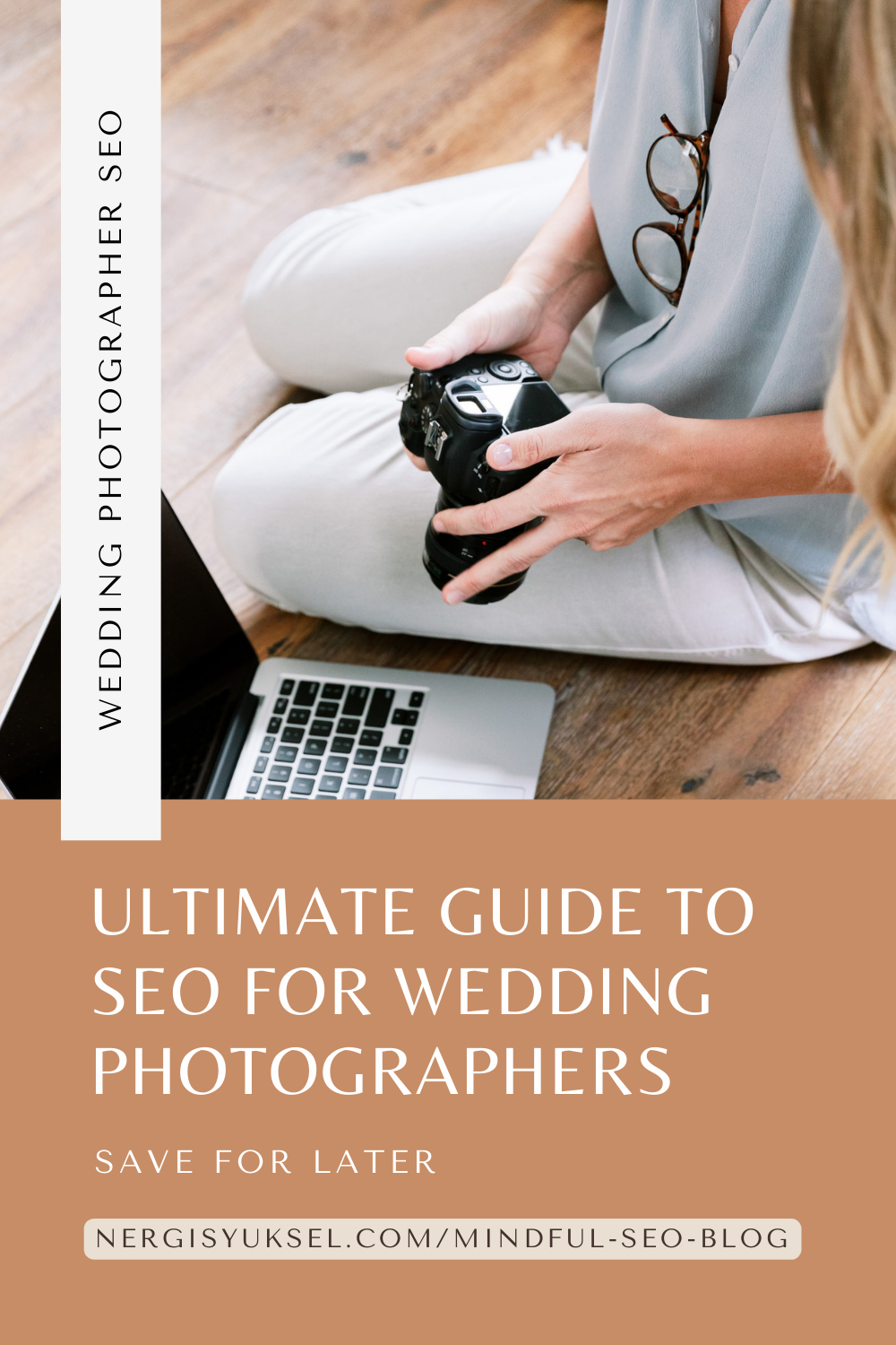 Pinterest pin for guide on wedding photography seo