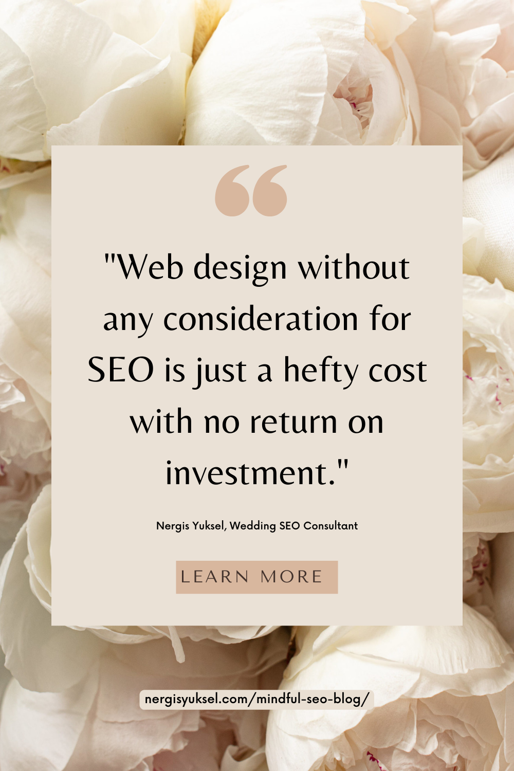 Quote image for SEO friendly web design