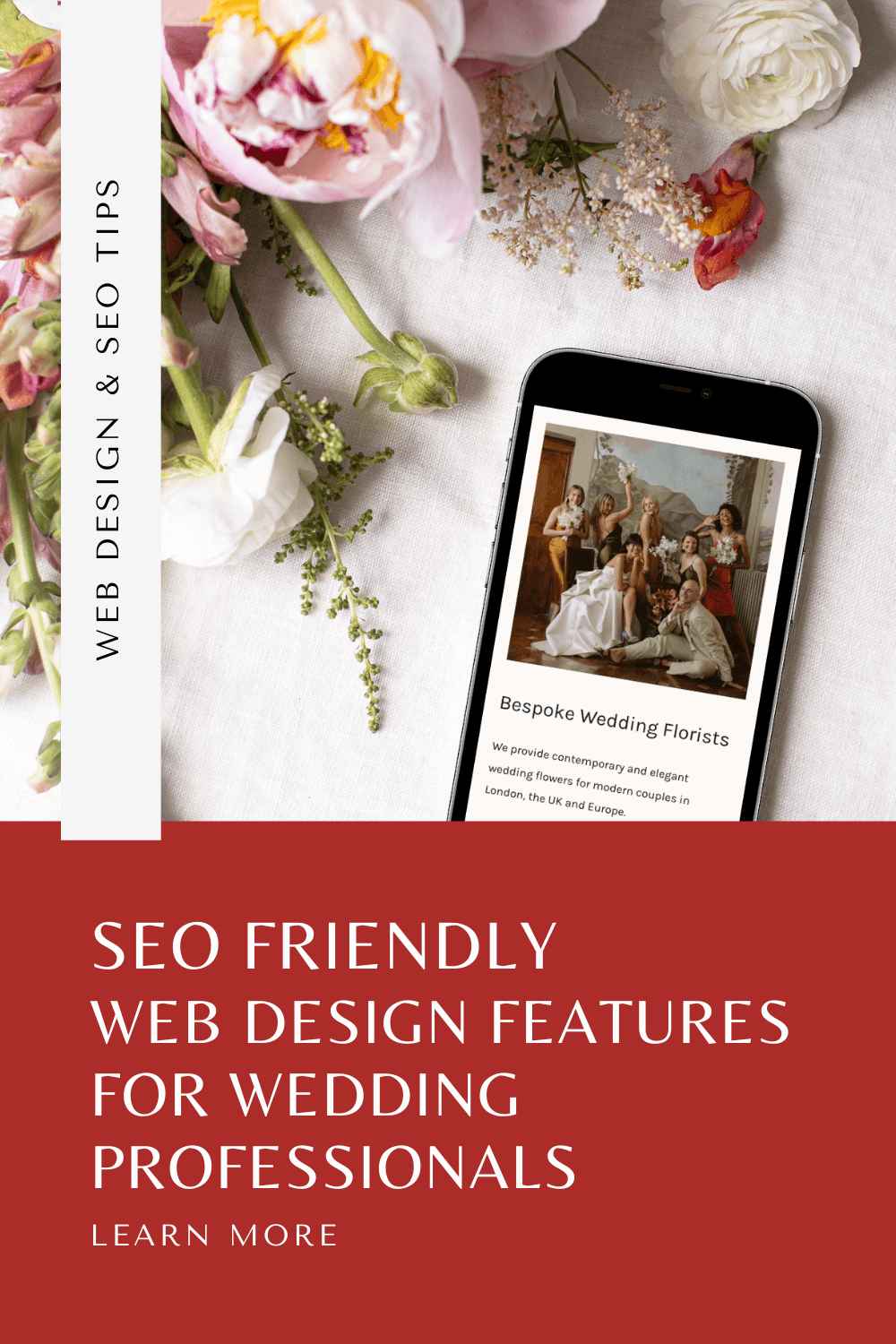 Pinterest cover image for SEO Friendly Web Design Features blog article