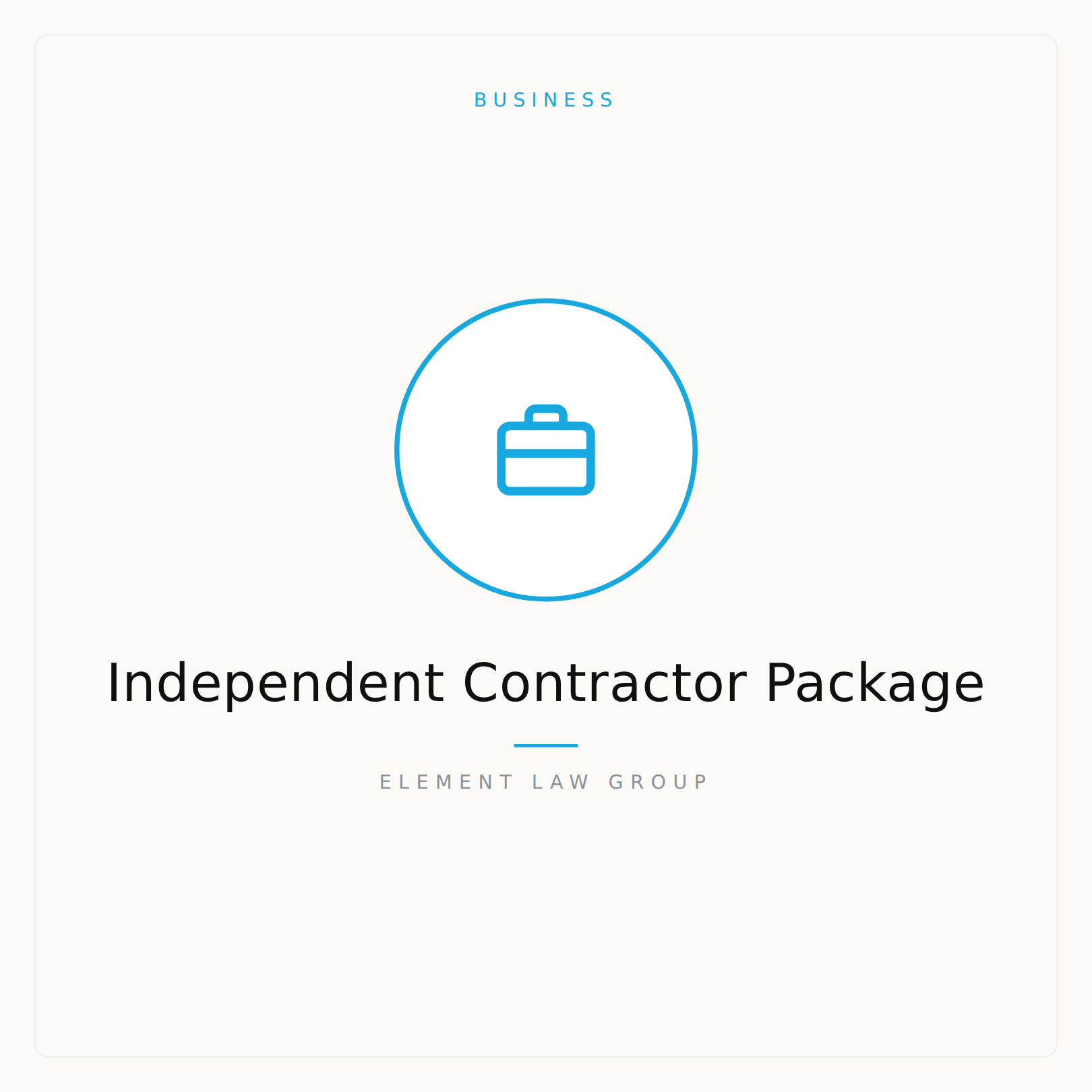 Independent Contractor Package
