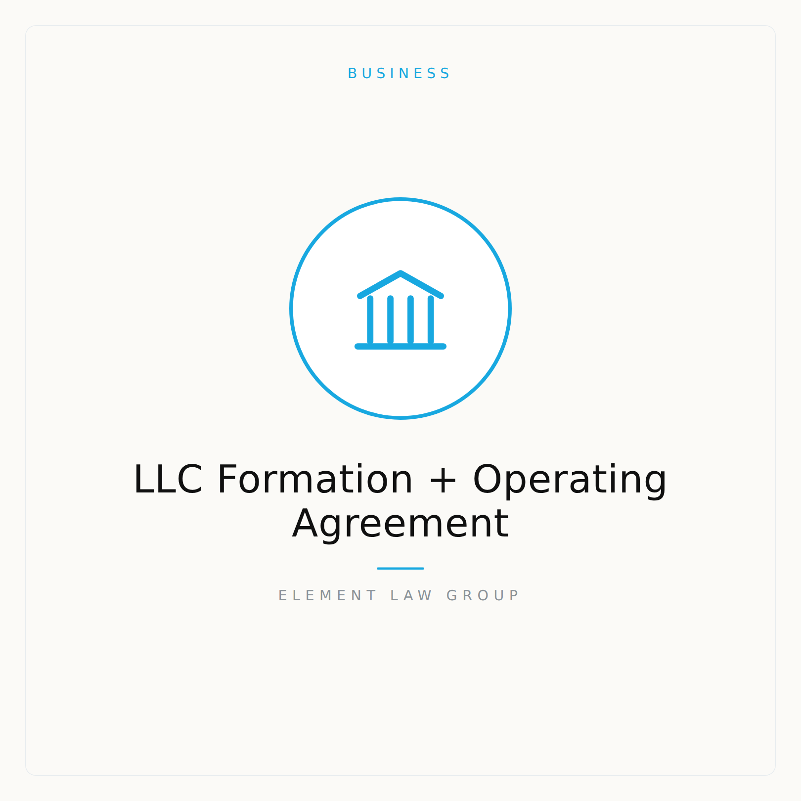 LLC Formation + Operating Agreement Package