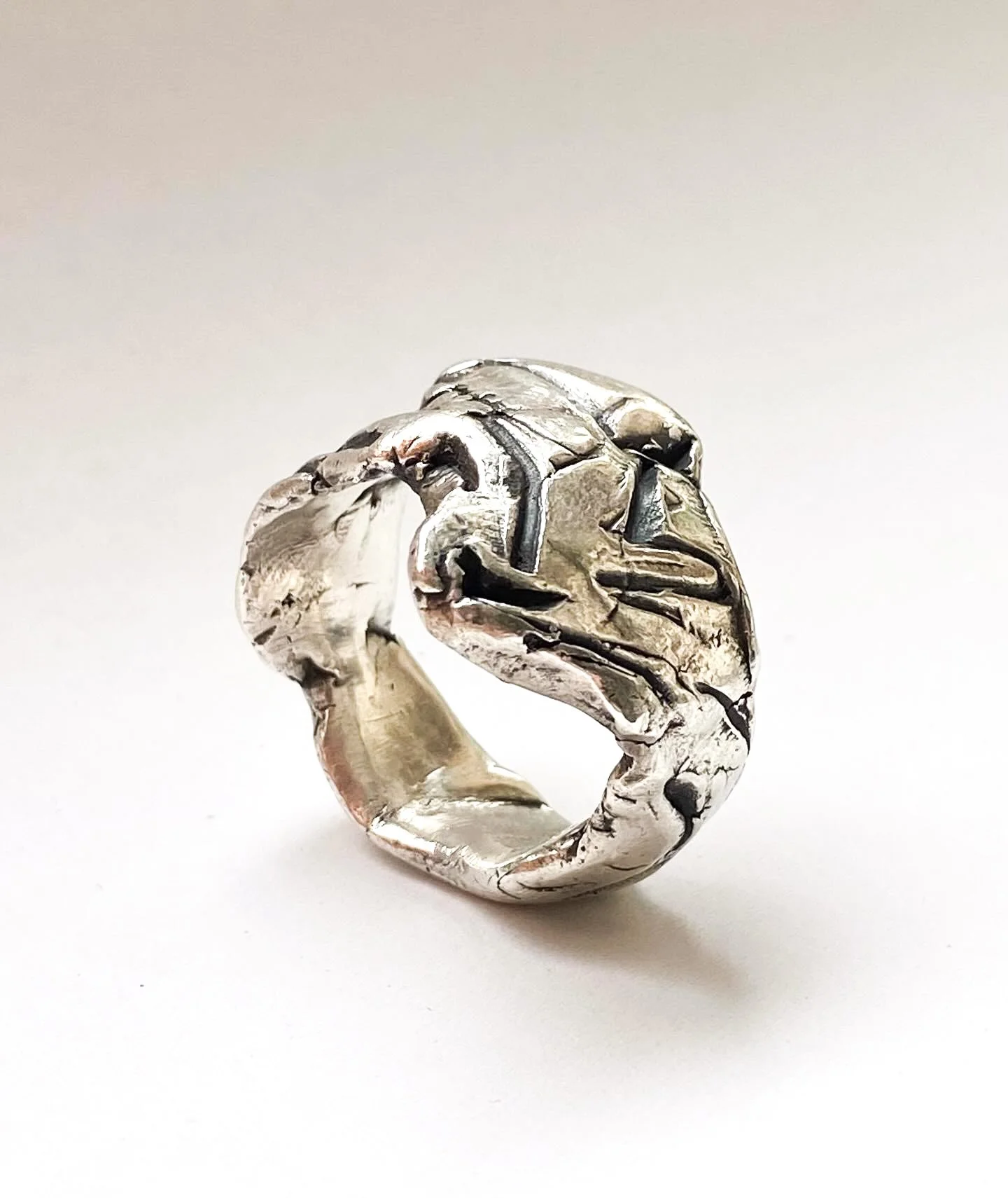 Recycled sterling silver ring