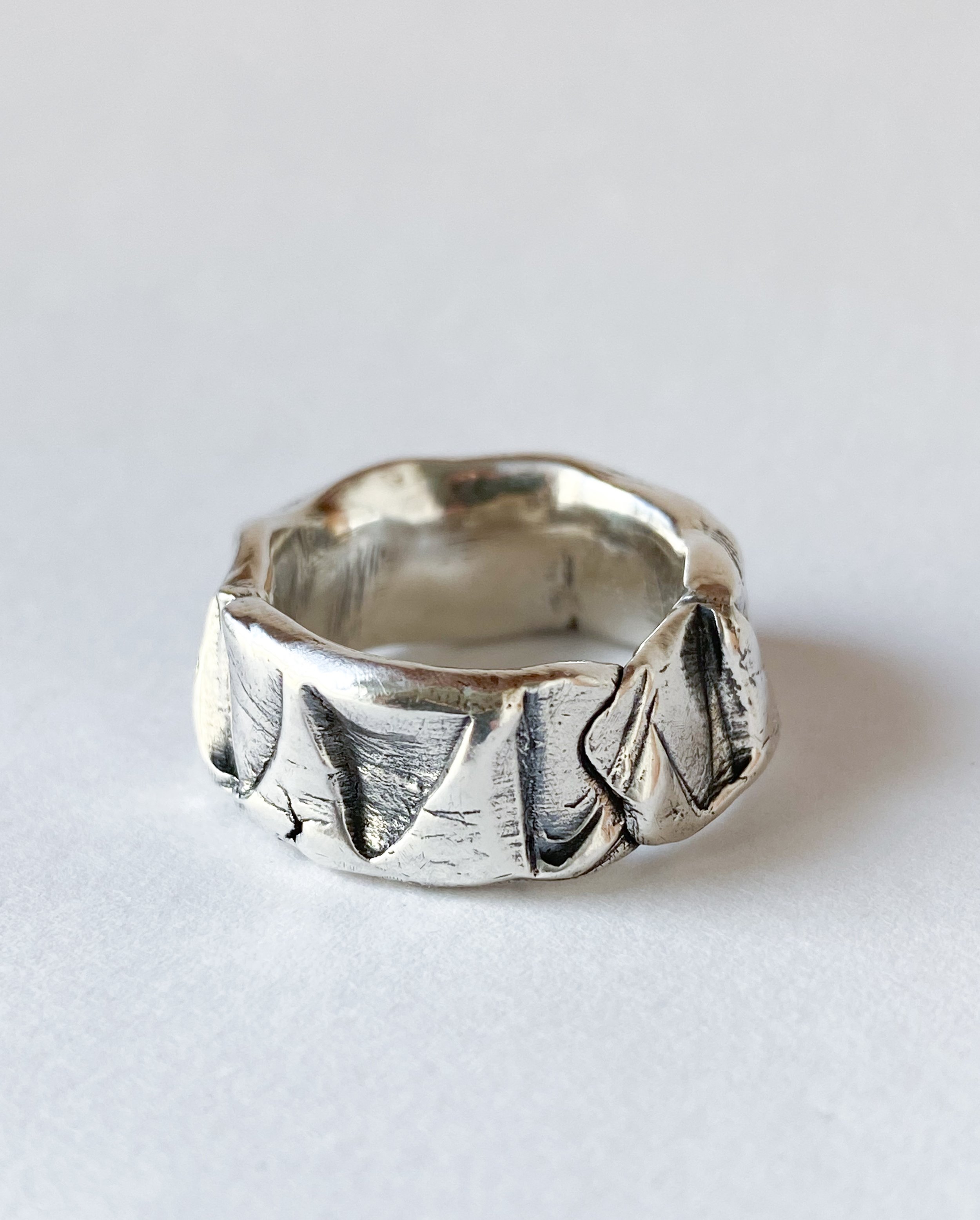 Recycled sterling silver ring