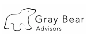Logo of Gray Bear Advisors featuring a simple gray bear outline and company name