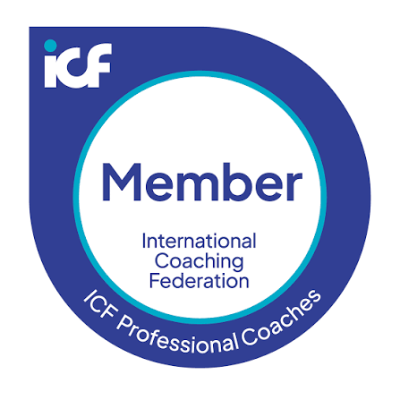 ICF Member badge for the International Coaching Federation, ICF Professional Coaches.