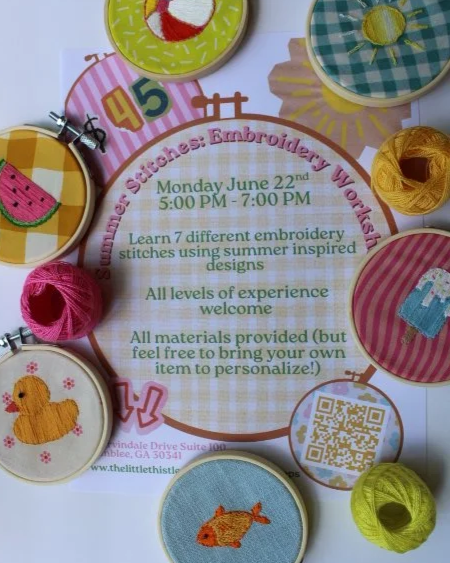 Summer Stitches: Fundamentals of Embroidery