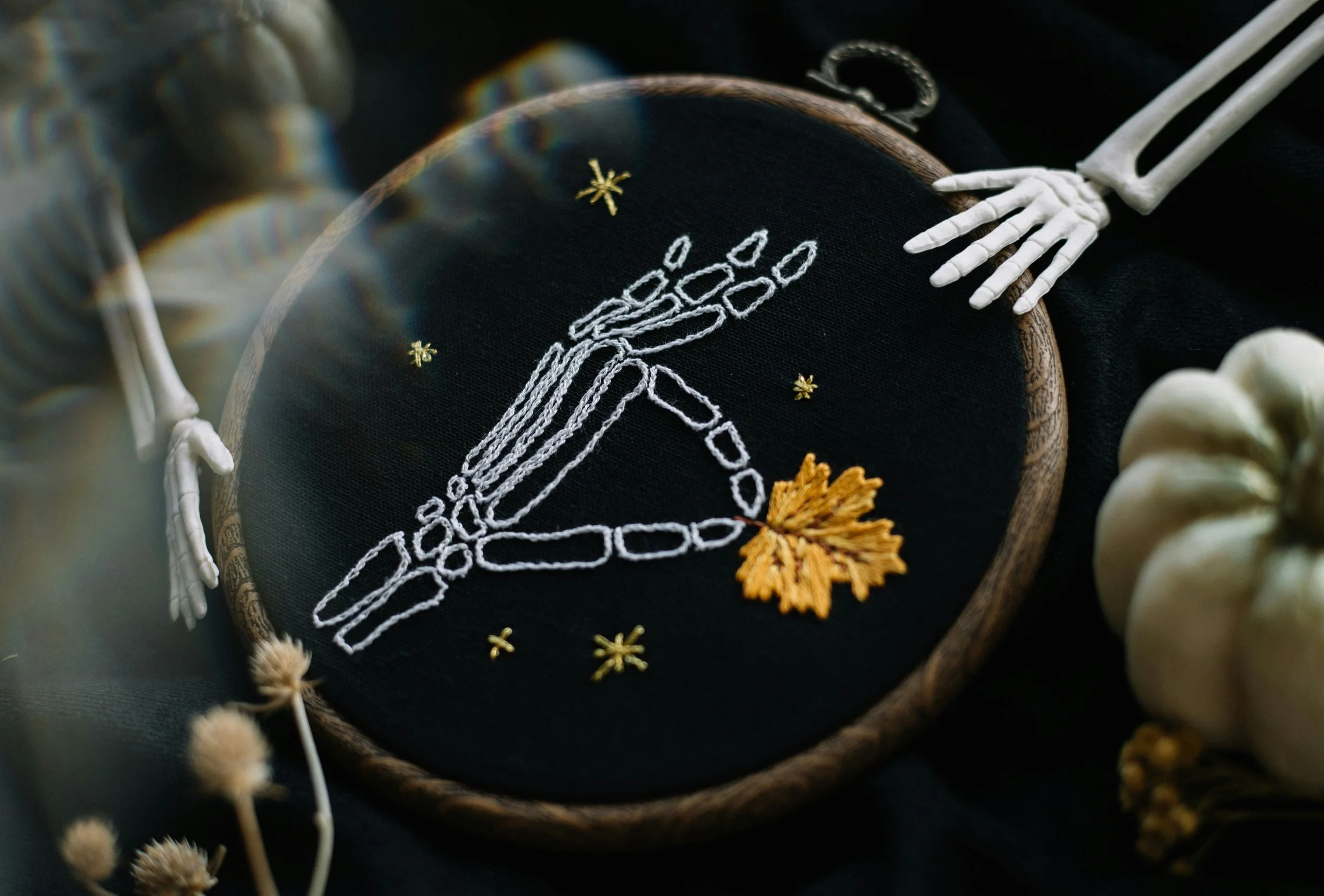 Spooky Stitches: Embroidery for Beginners