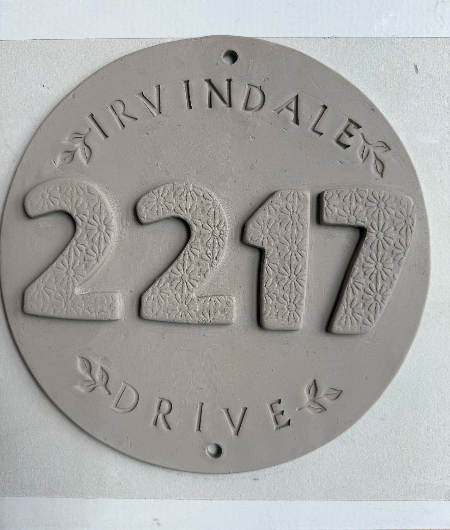 Ceramic House Numbers