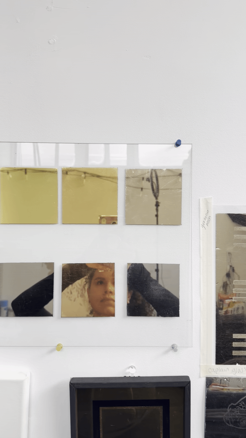 gold karat glass swatches