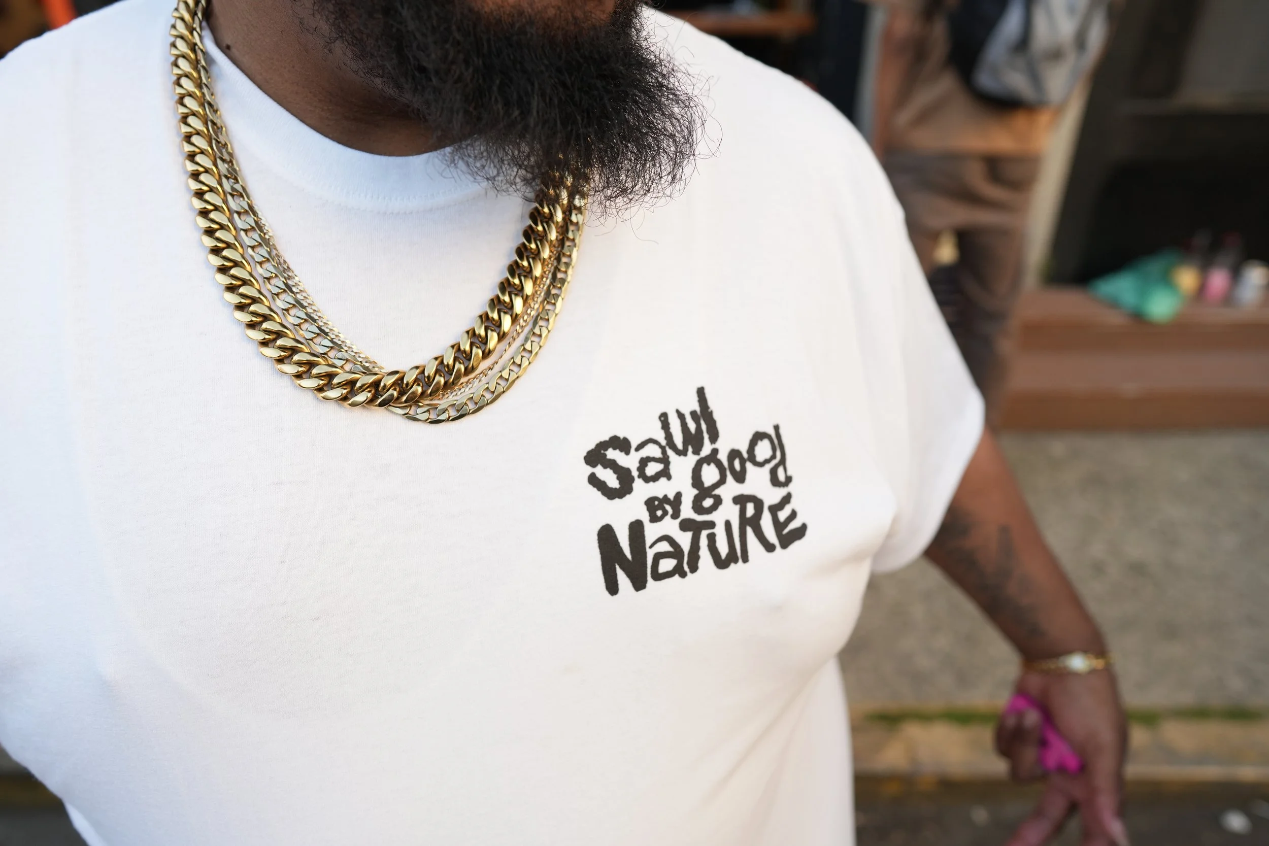 SAUL GOOD BY NATURE shirt by Tryfe, worn by Rettyspect