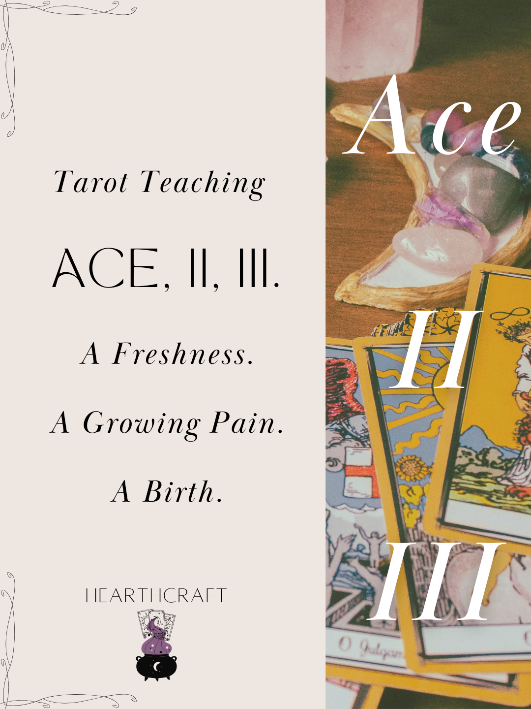 Numerology Series: Ace, II, III.