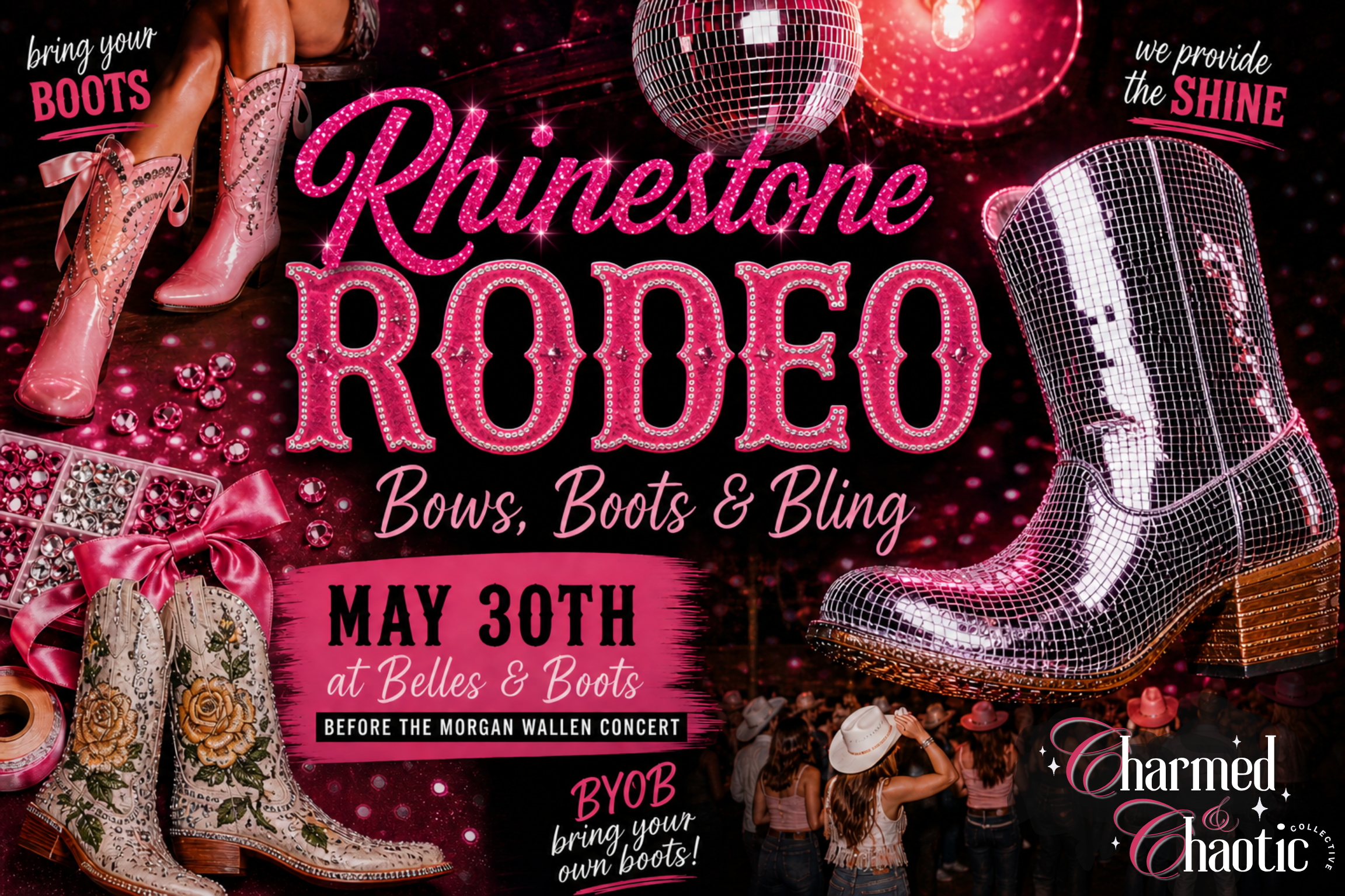 Rhinestone Rodeo: Bows, Boots & Bling