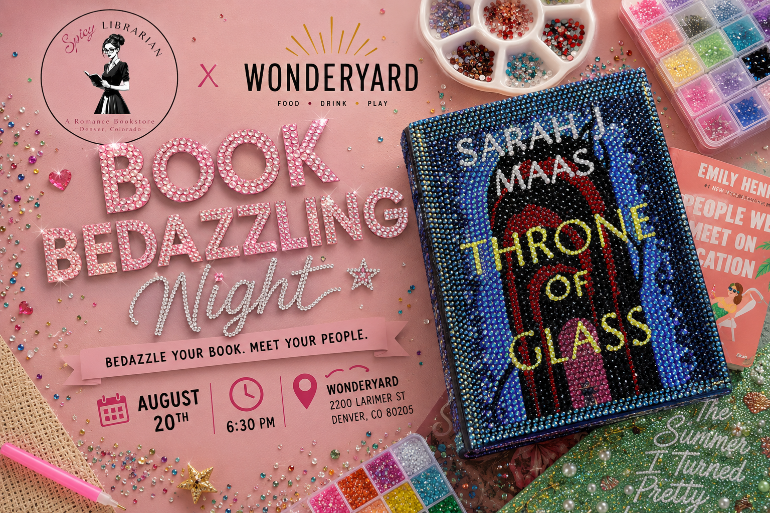 Book Bedazzling Event