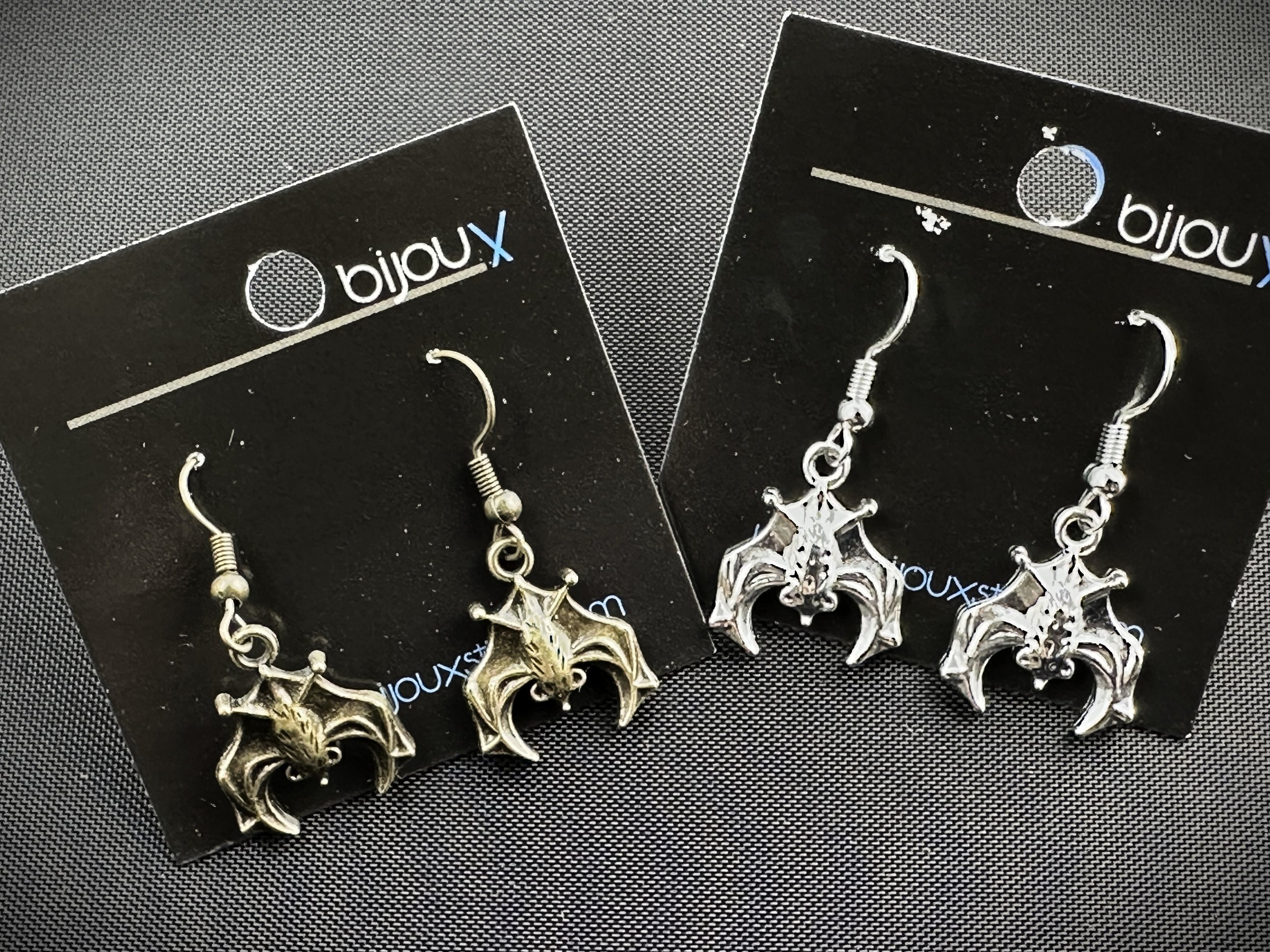 Volare Collection - Earrings - Hanging Bats