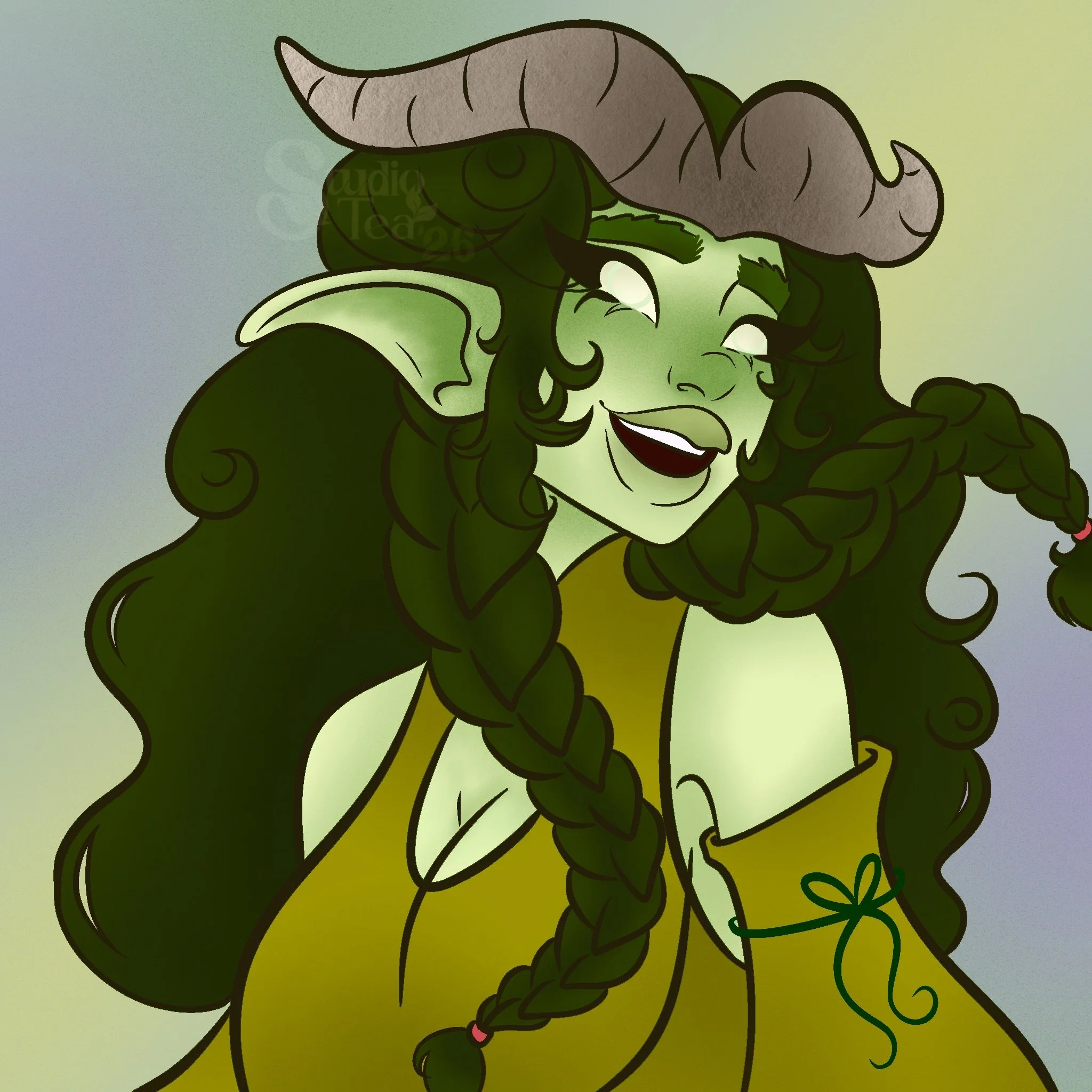 Druid/Warlock: Sage Kotara 

Haven&rsquo;t drawn any of my #DND characters or #BG3 Characters in such a long time. She&rsquo;s a new character for a group I hope to finally jump into this weekend 💚🌱
#artist #digitalart #dungeonsanddragons