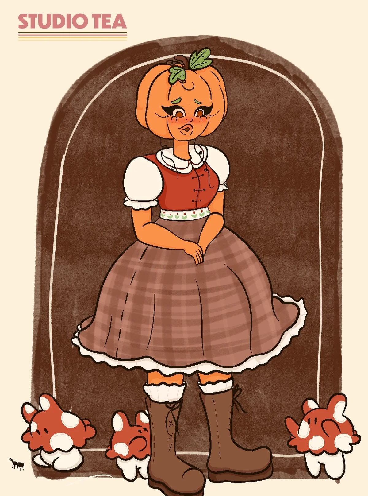 Congrats to @bymossypine for 20k! Was super sxcited by this #dtyischallenge and really wanted to join in with a speed paint! Love the little mushroom bunnies and your #originalcharacter hope I did her justice 🥰 go check out @bymossypine she&rsquo;s 