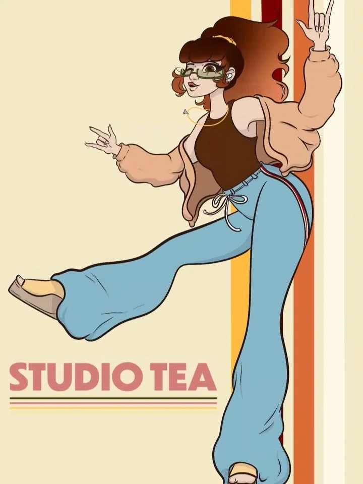 Cute #speeddraw of&hellip; well&hellip; myself? 😅 I really wanted a new icon that I felt matched my vibe. #illustration #meettheartist #studiotea #digitalartist