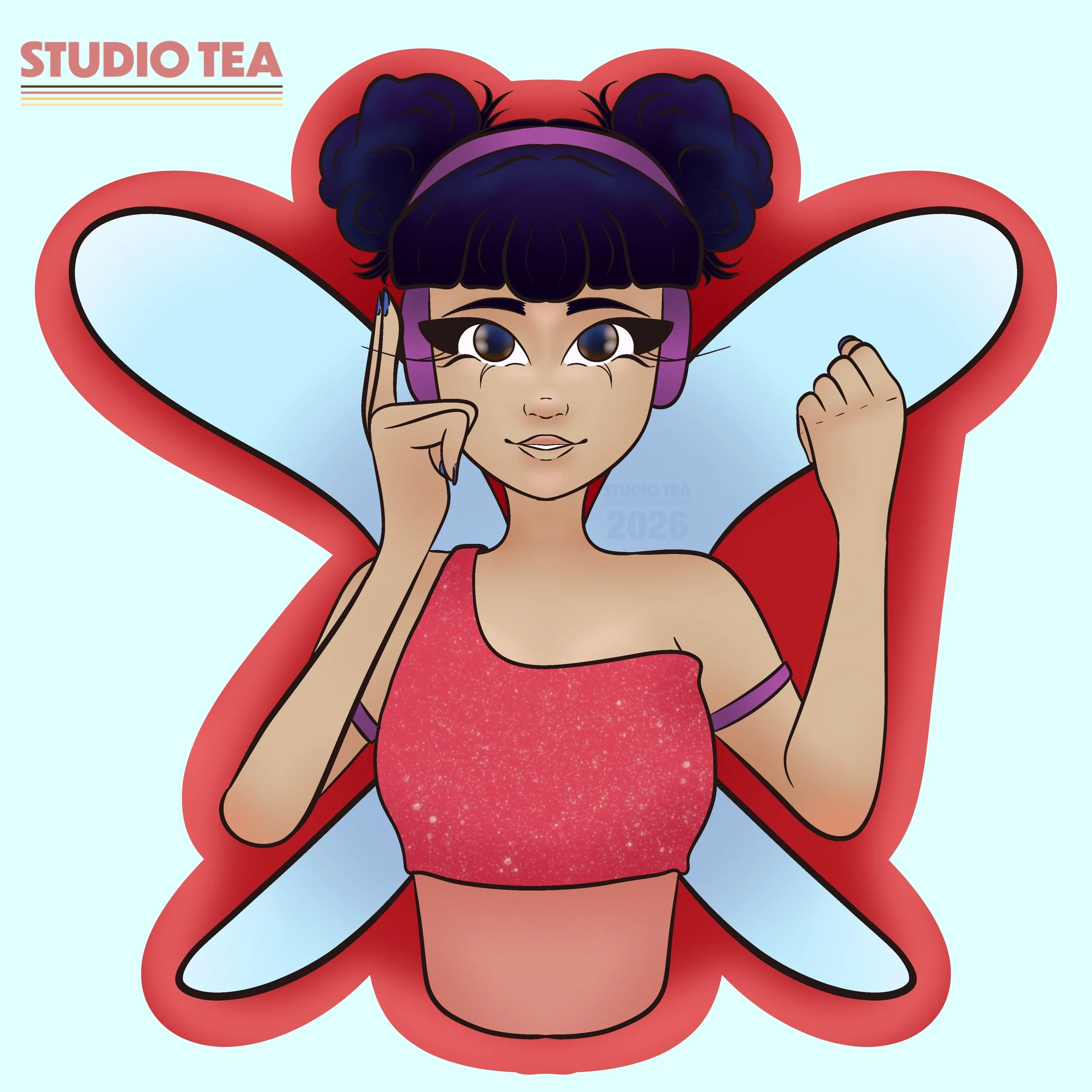 Next stop on the Winx Club sticker series is Musa! Swipe for the orignal vs redraw (2024 vs. 2026) #winxclub #winxclubmusa #illustration #artistsofinstagram #digitalart