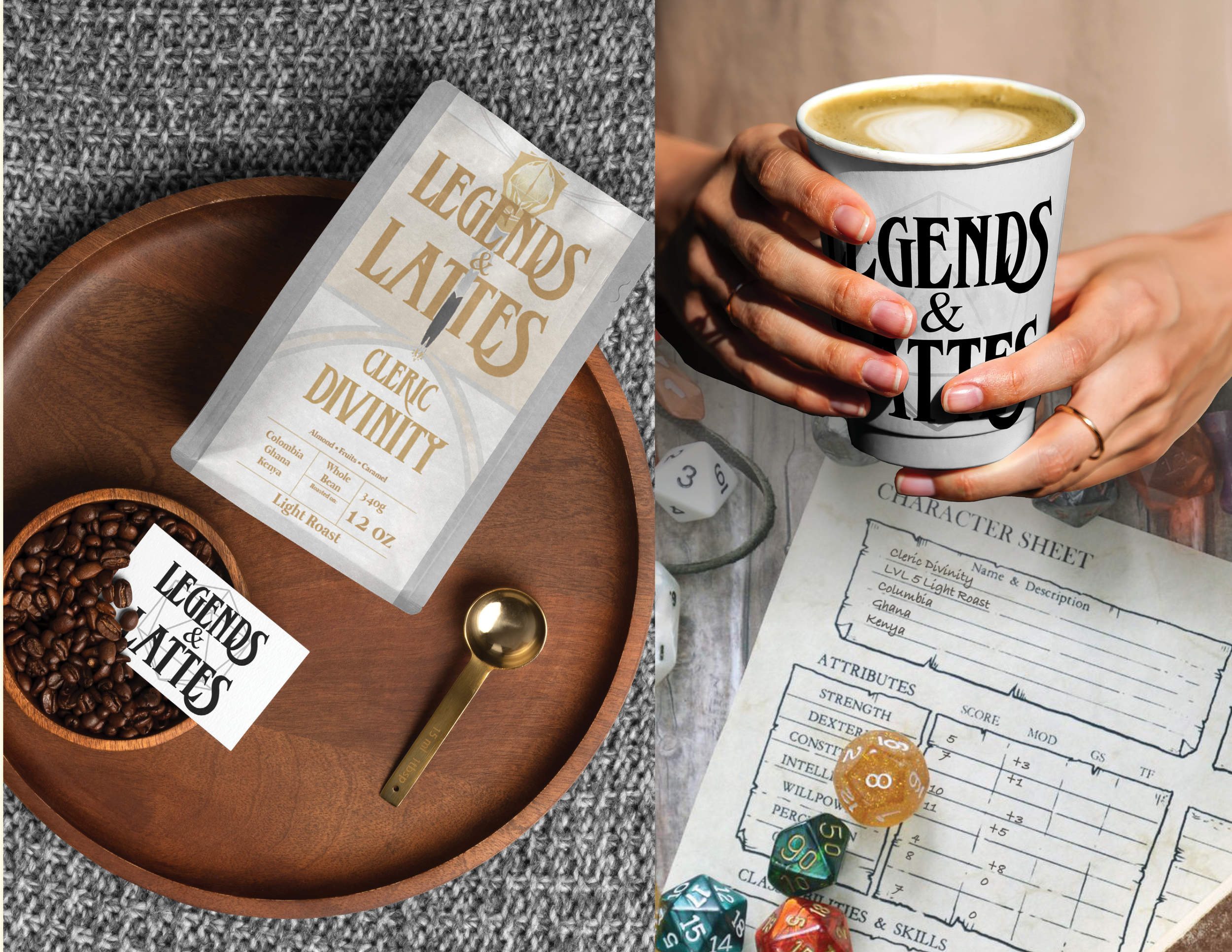 Legends and Lattes Packaging