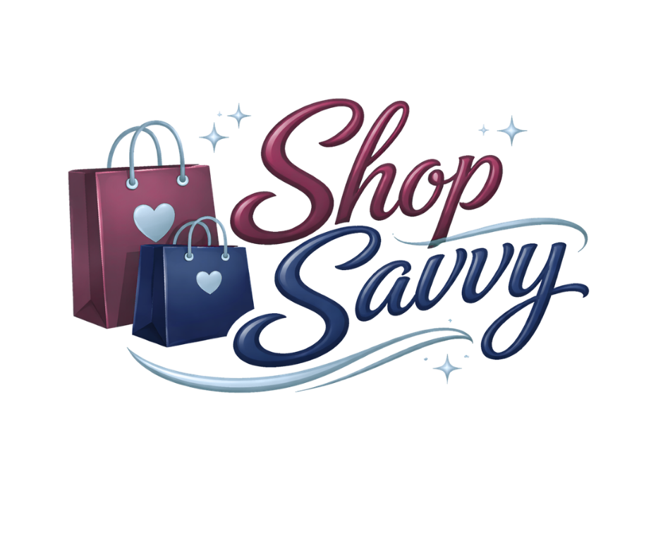 Shop Savvy Logo with shopping bags