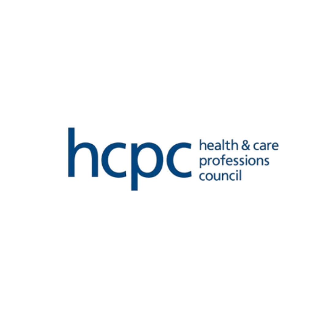 Logo for the Health & Care Professionals Council (HCPC), featuring the organization acronym and full name in blue text.