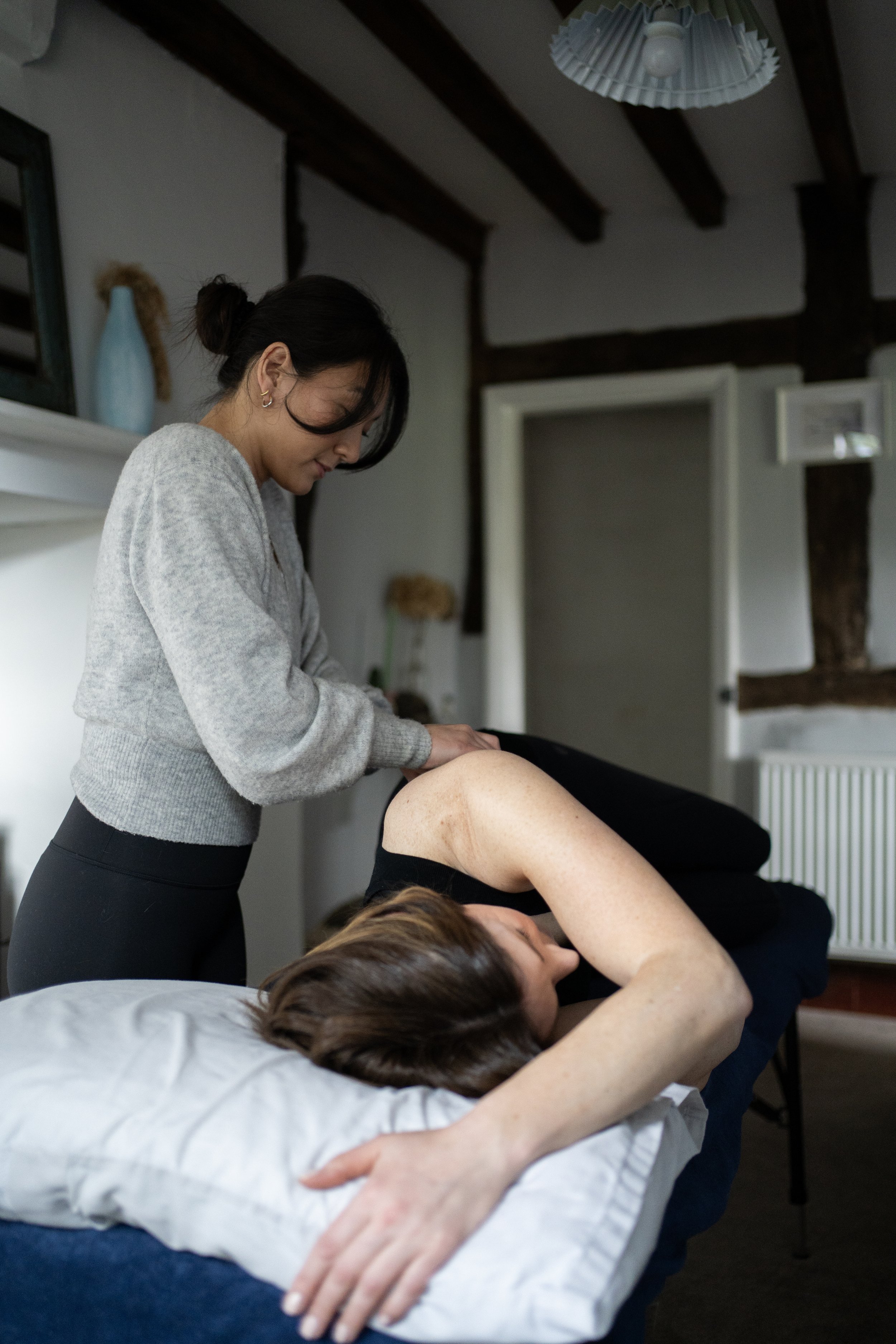 Woman receiving Physio