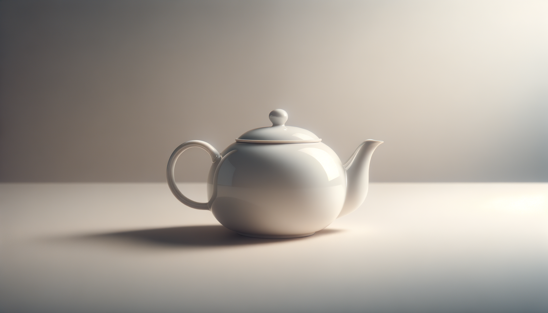 white ceramic tea pot