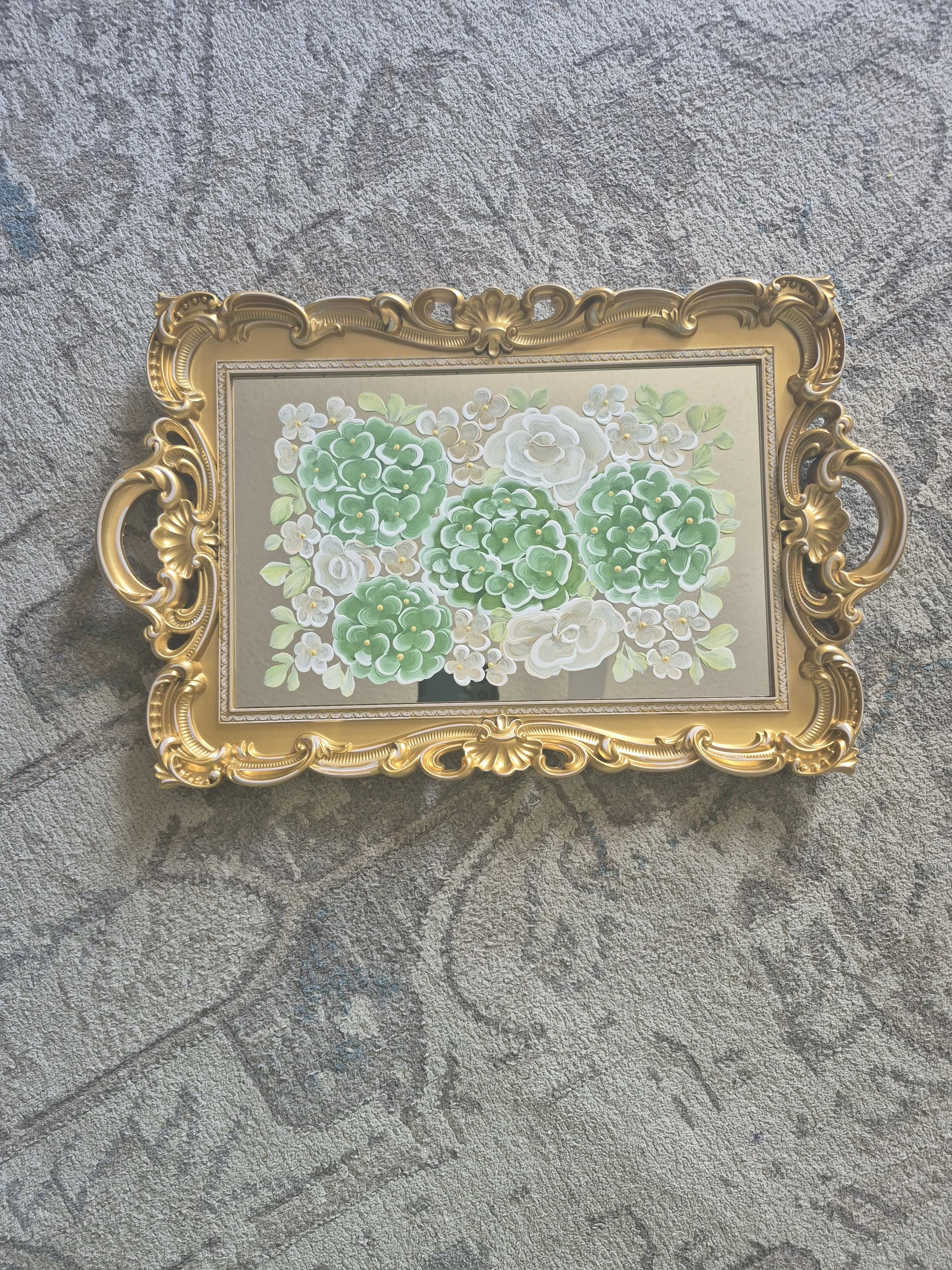 Gold Mirror Tray