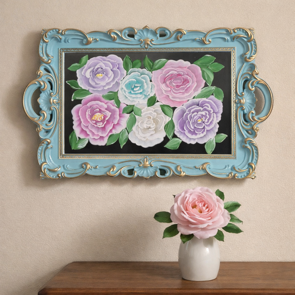 Peonies Mirror Tray