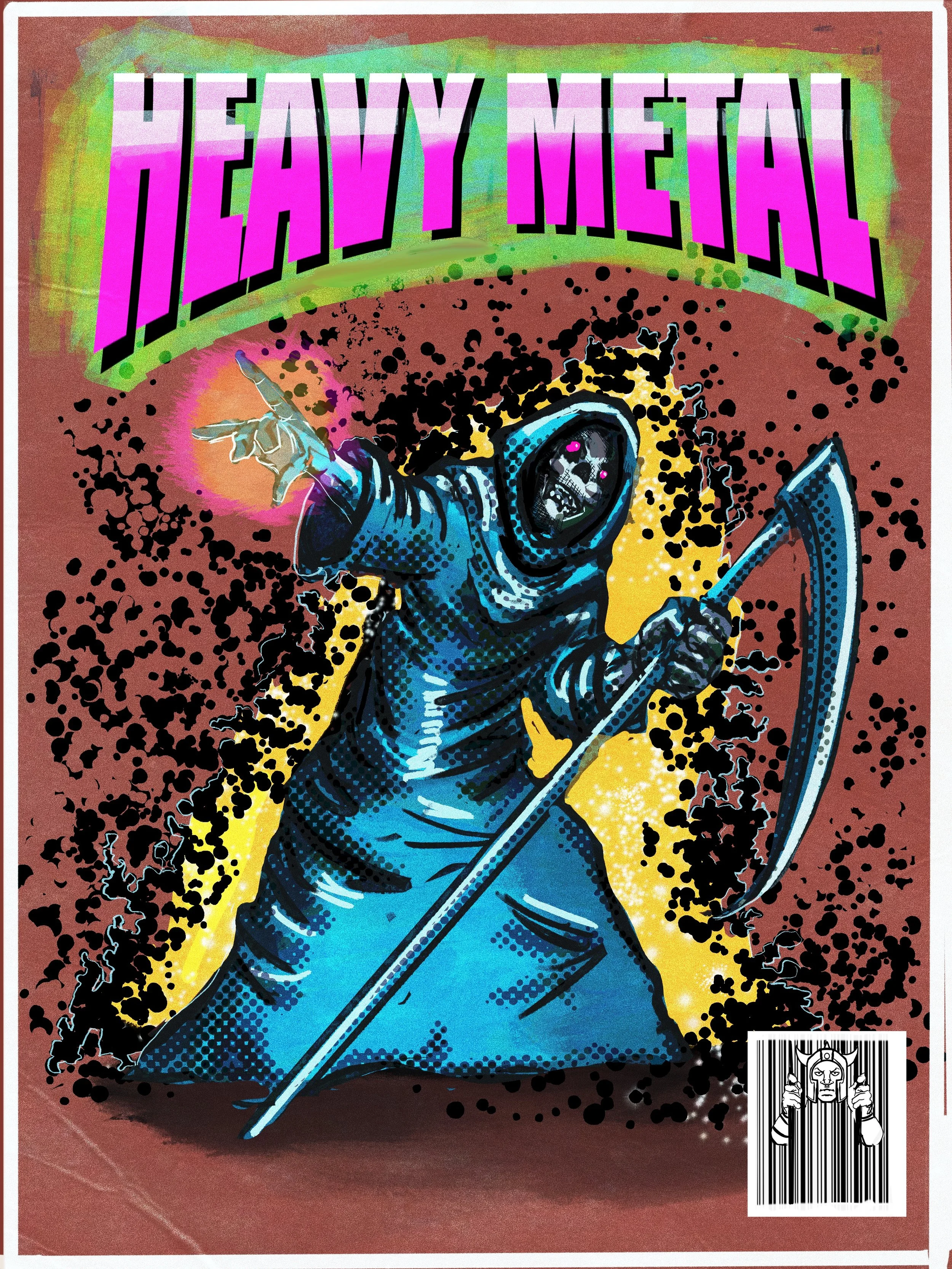 A homage to the Heavy Metal Books of the 80's