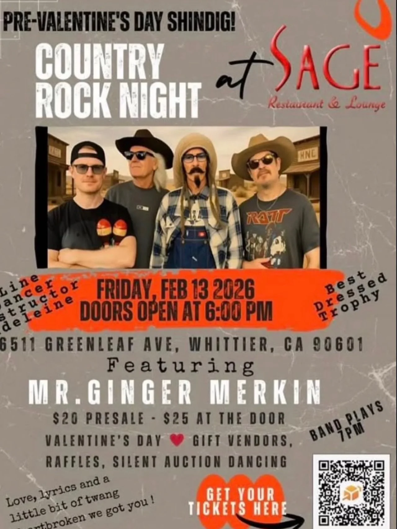 Tonight at SAGE in Whittier! #heavyhonkytonk #thekingsofheanyhonkytonk #wildwesternmusic #wildwesterncountry #countryrock