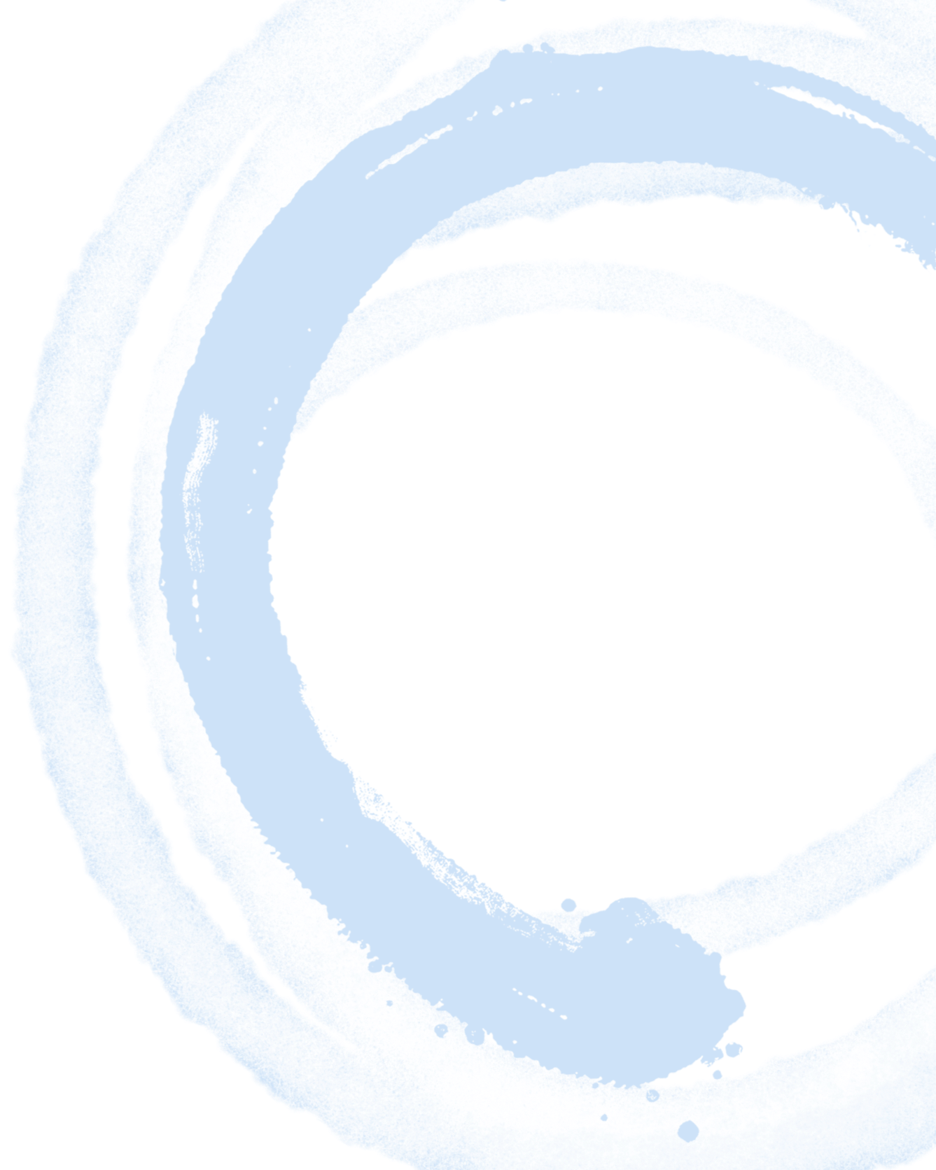 Abstract artistic design with light blue swirling brush strokes.