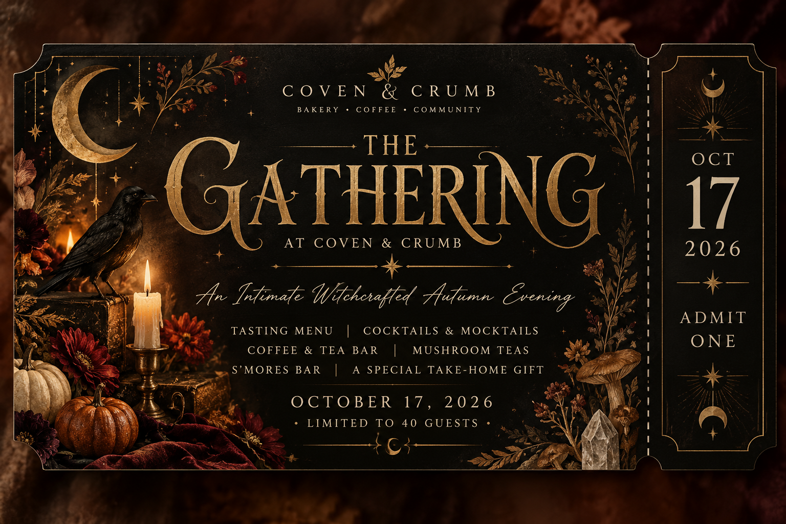 The Gathering:  An Intimate Witchcrafted Autumn Evening