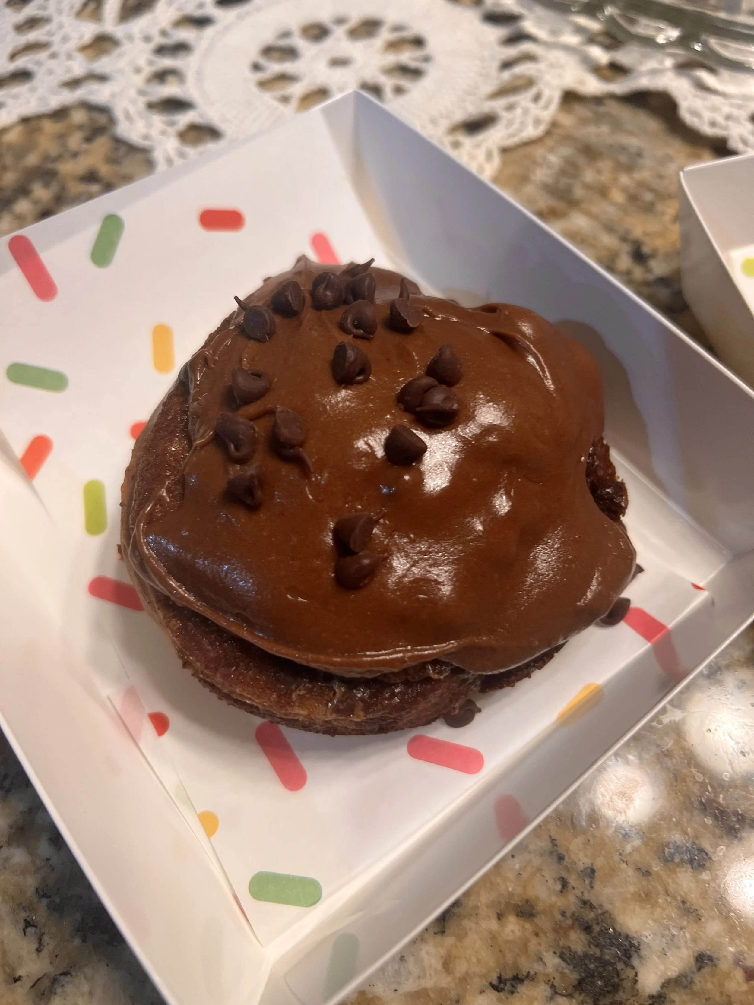 Sourdough Triple Chocolate Sweet Roll