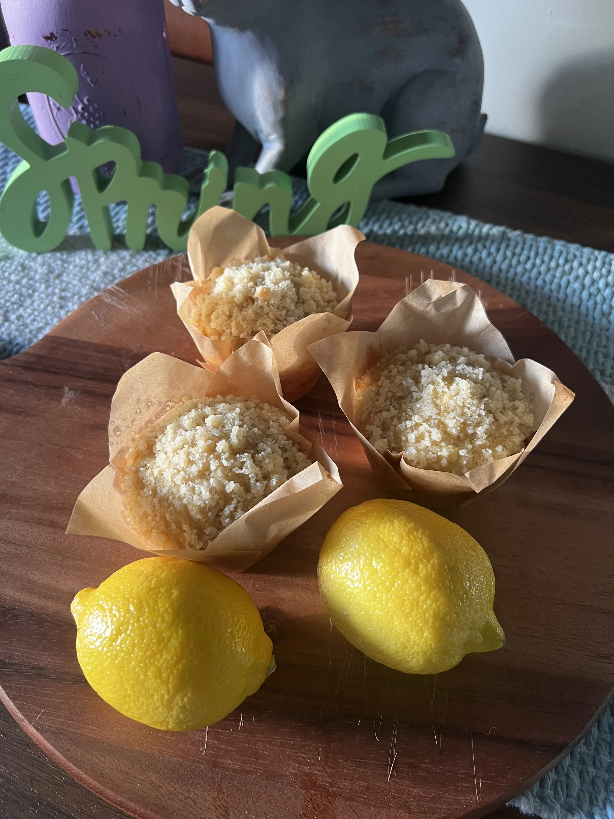 Lemon Crumble Muffins