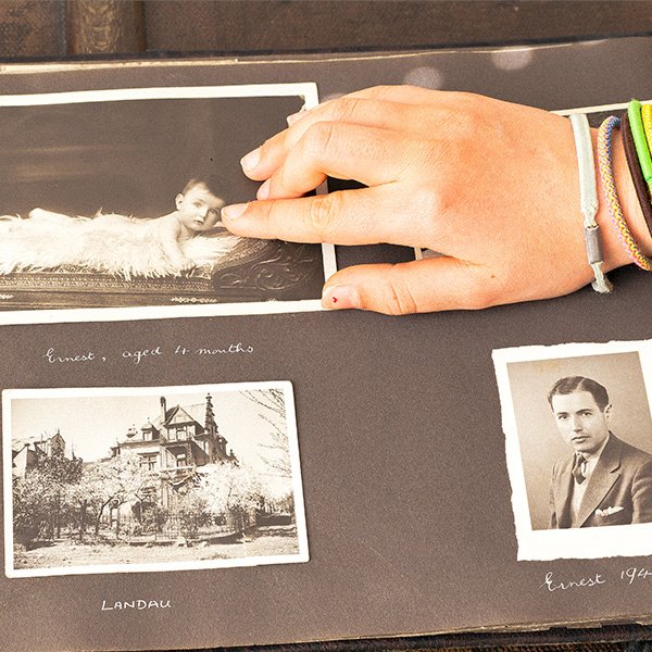 family photo album page