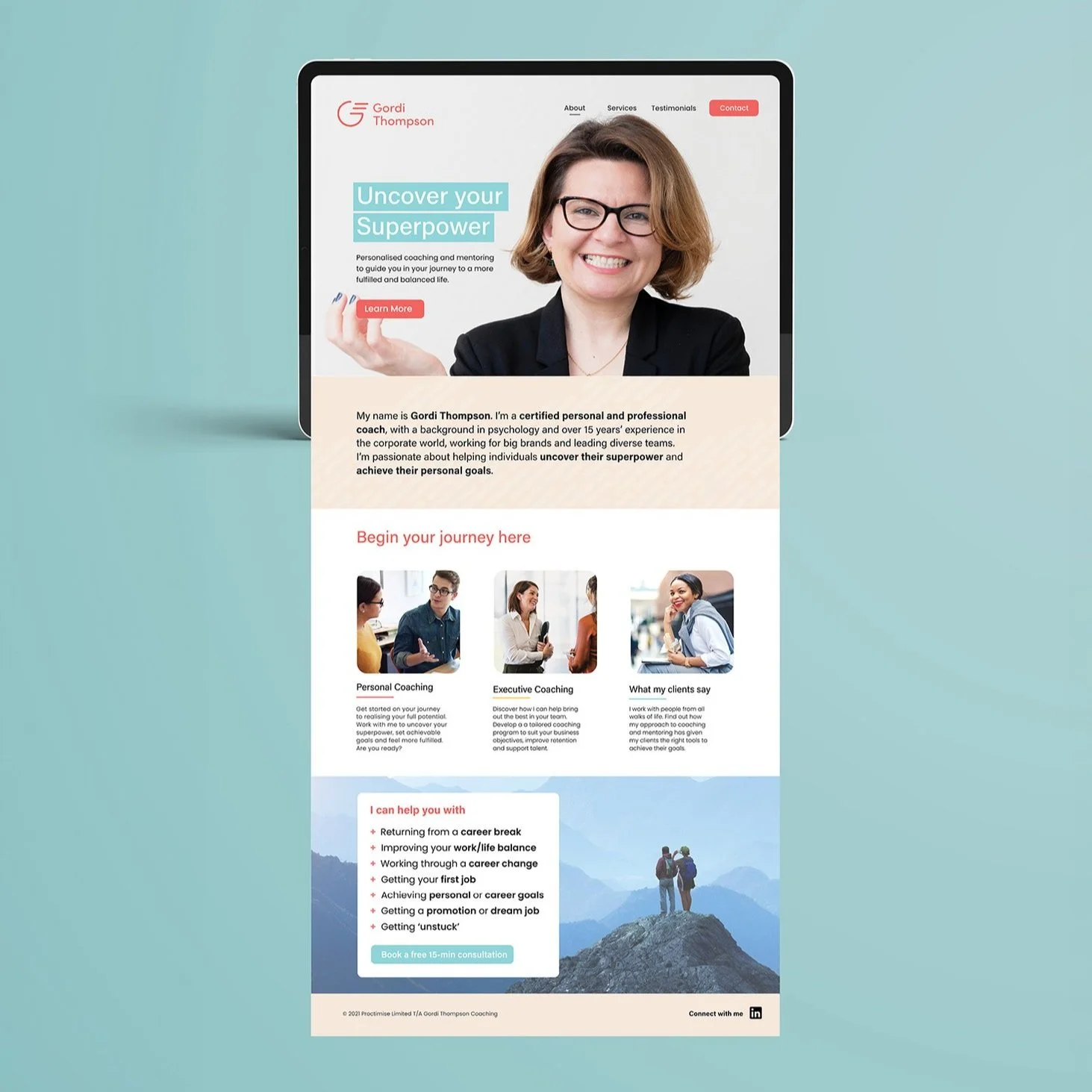 Gordi Thompson Coaching Website