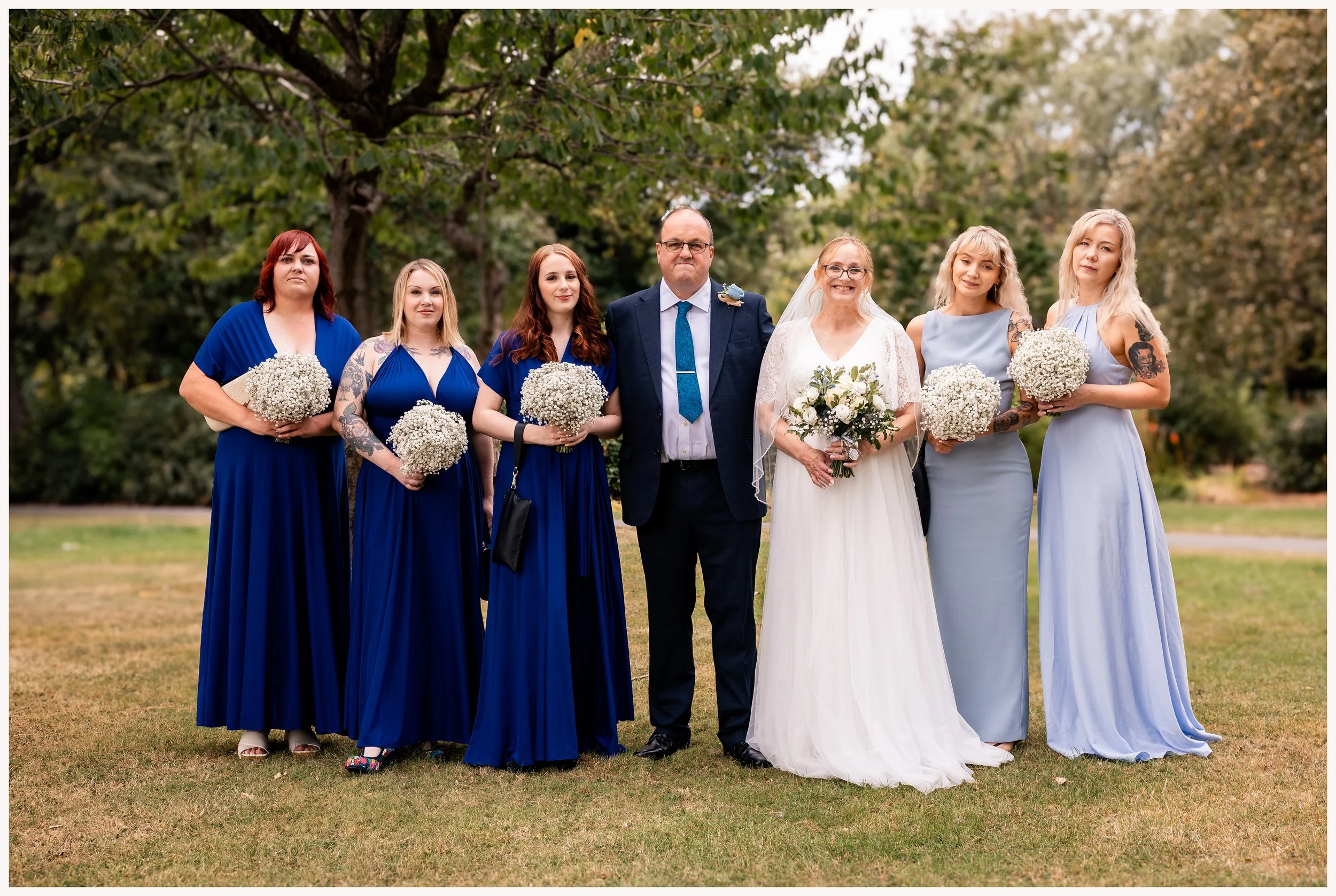 Stephen & Amanda with the bridesmaids