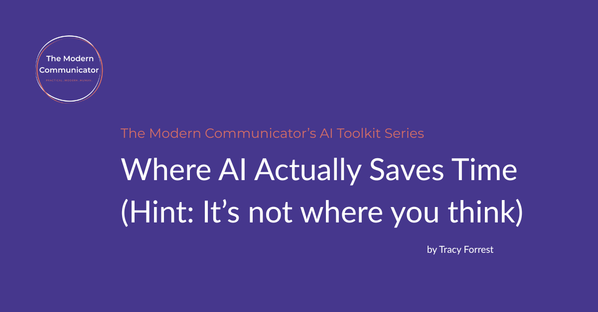 Where AI Actually Saves Time (Hint: It’s Not Where You Think)
