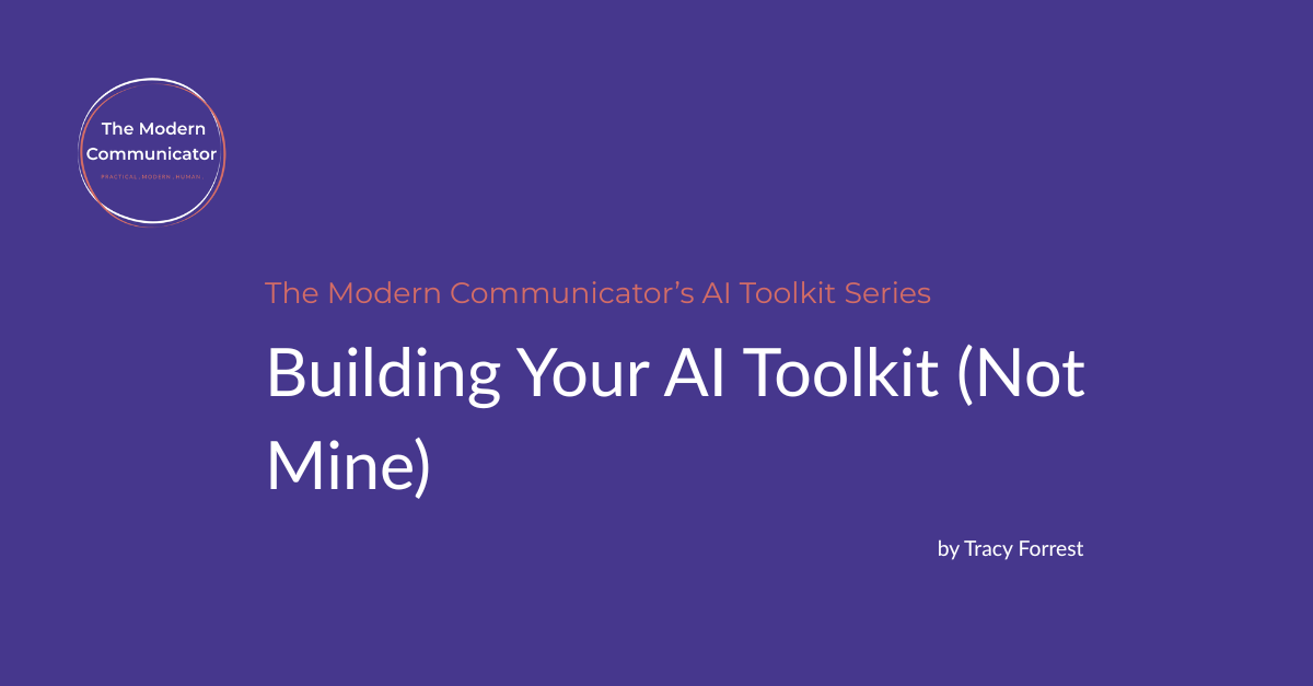 Building Your AI Toolkit (Not Mine)