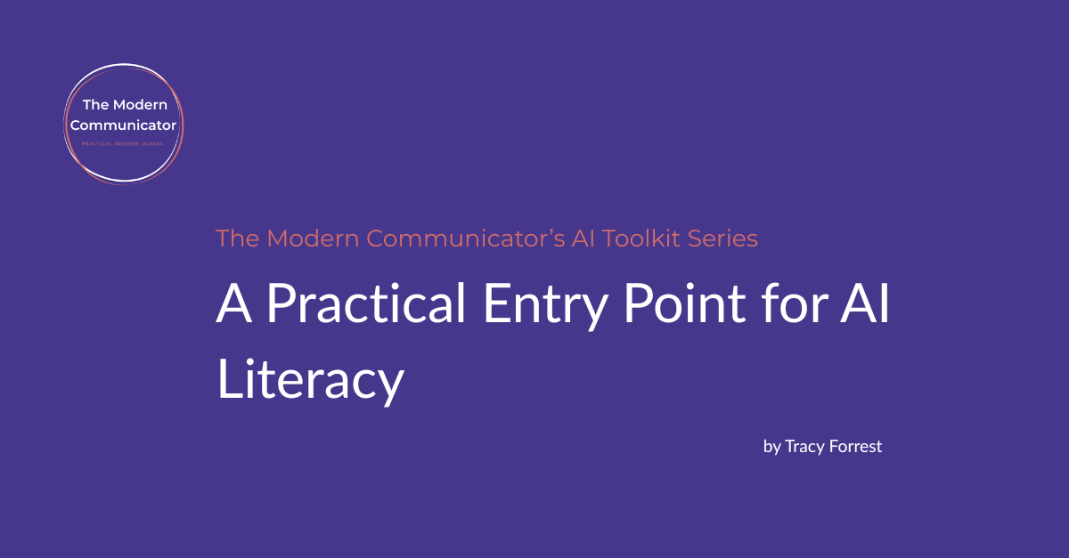 A Practical Entry Point for AI Literacy