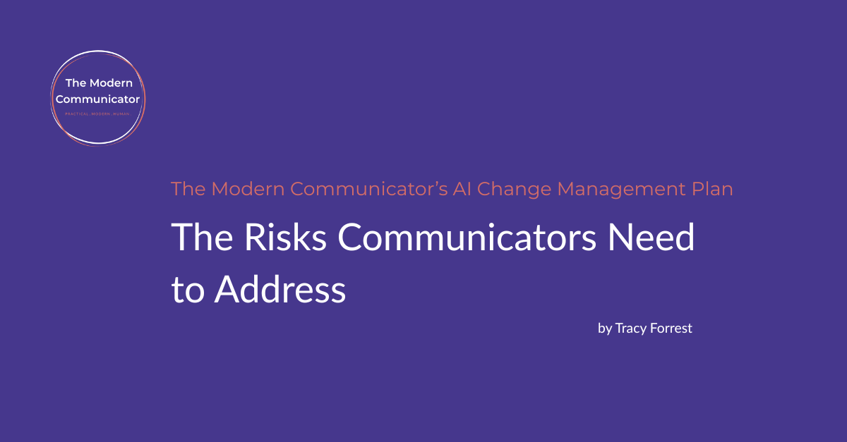 The Risks Communicators Need to Address