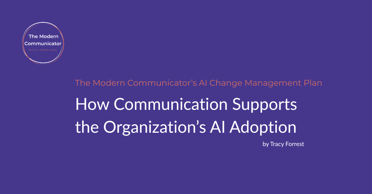 How Communication Supports the Organization’s AI Adoption