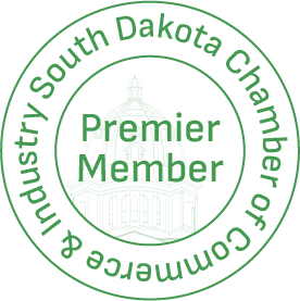 South Dakota Chamber of Commerce and Industry Premier Member emblem.