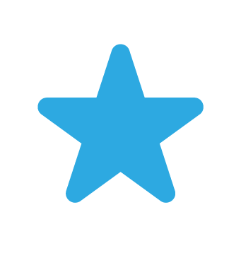 Light blue star graphic.