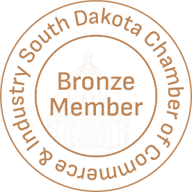 South Dakota Chamber of Commerce and Industry Bronze Member emblem.